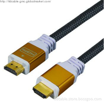 Metal Shell HDMI Cable with Nylon net support 1080P